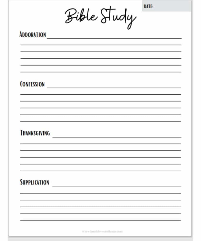 5 Free Printable Bible Study Worksheets For Christian Women 