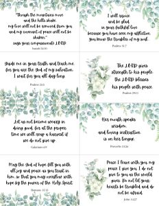 Free Printable Bible Verse Cards for Women