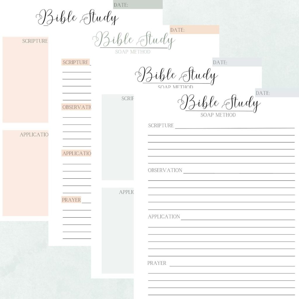 Free Bible Study Printables Archives - Humbly Rooted Home