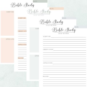 Free Bible Study Printables Archives - Humbly Rooted Home