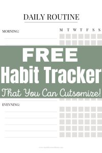 FREE Daily Routine Chart Printable (That You Can Edit)!