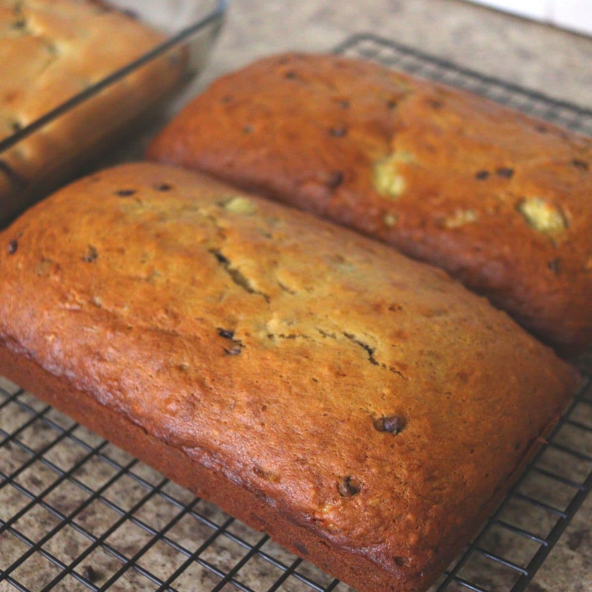 Easy Chocolate Chip Banana Bread Recipe (Makes Two Loaves!)