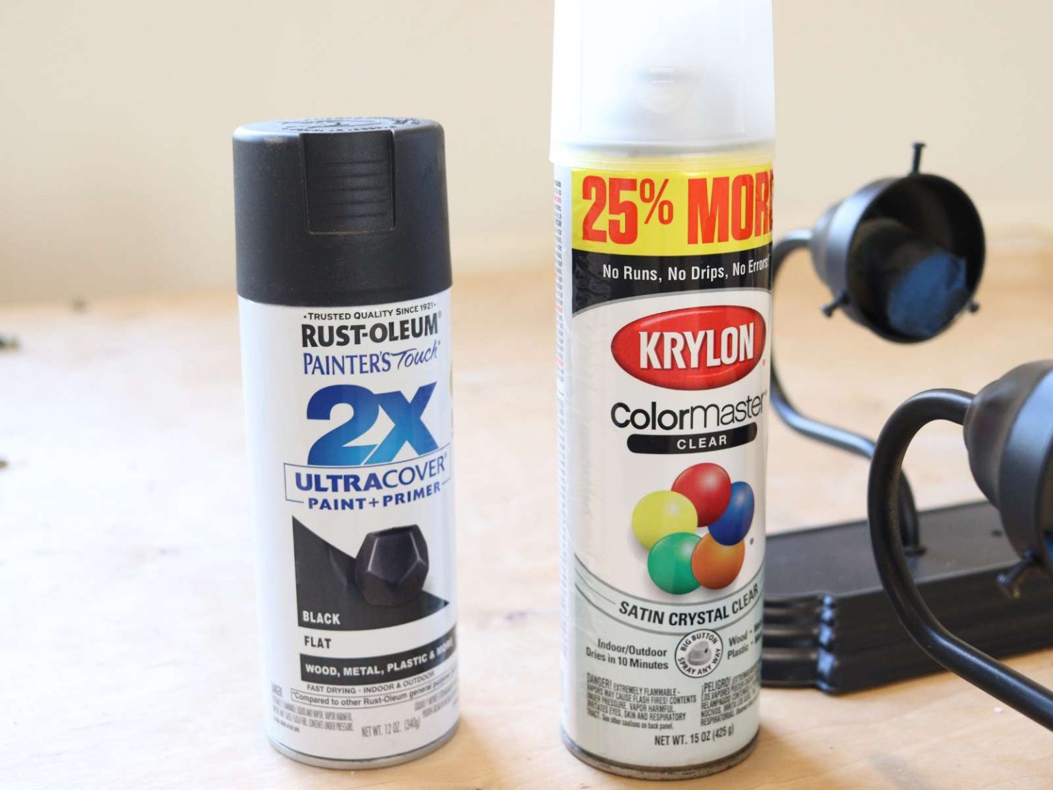 How to Update Your Bathroom Light Fixture with Spray Paint