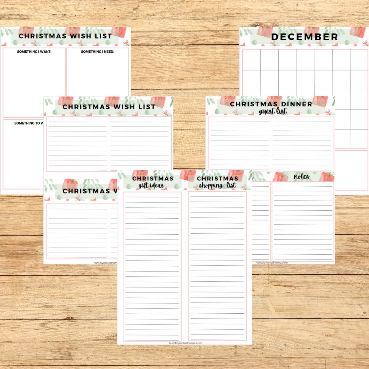 Your Free Printable Christmas Wish Lists & Planner