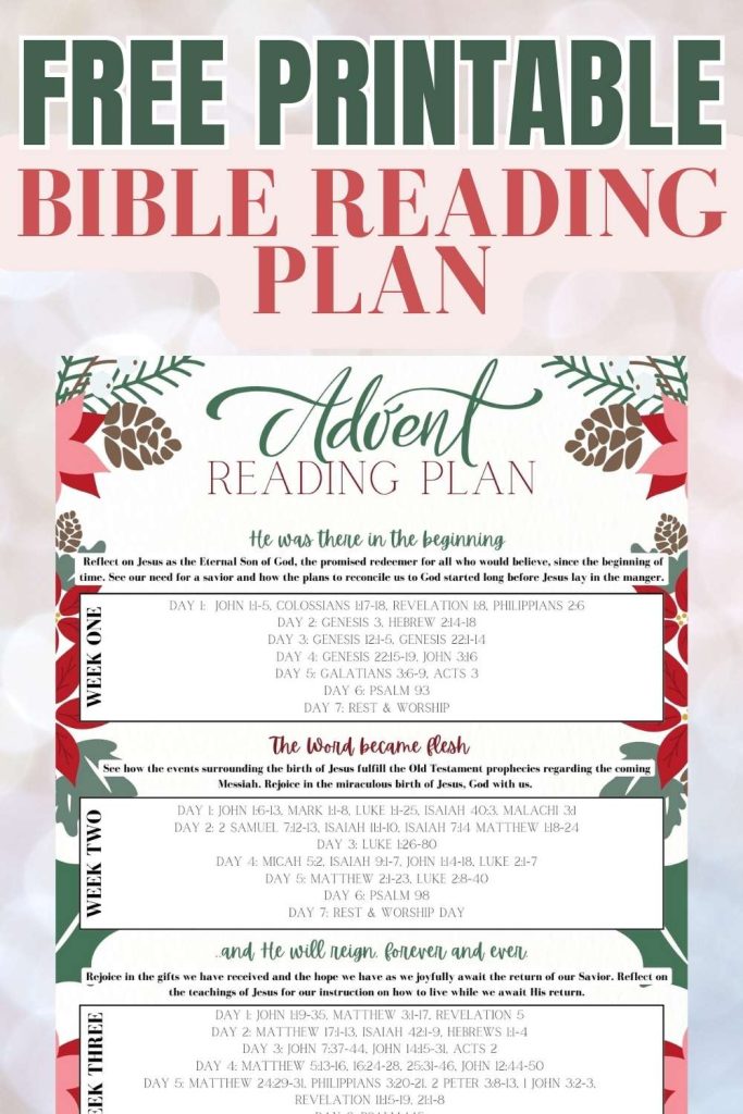 pinnable image for free printable bible reading plan