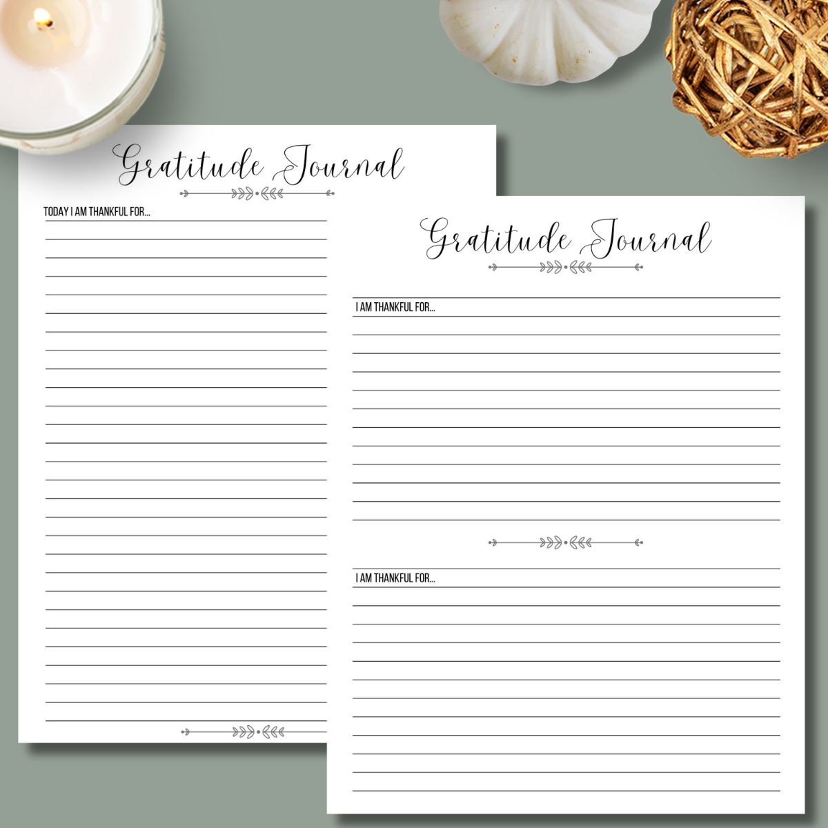 Free Printable Gratitude Journal Worksheets – 4 Options