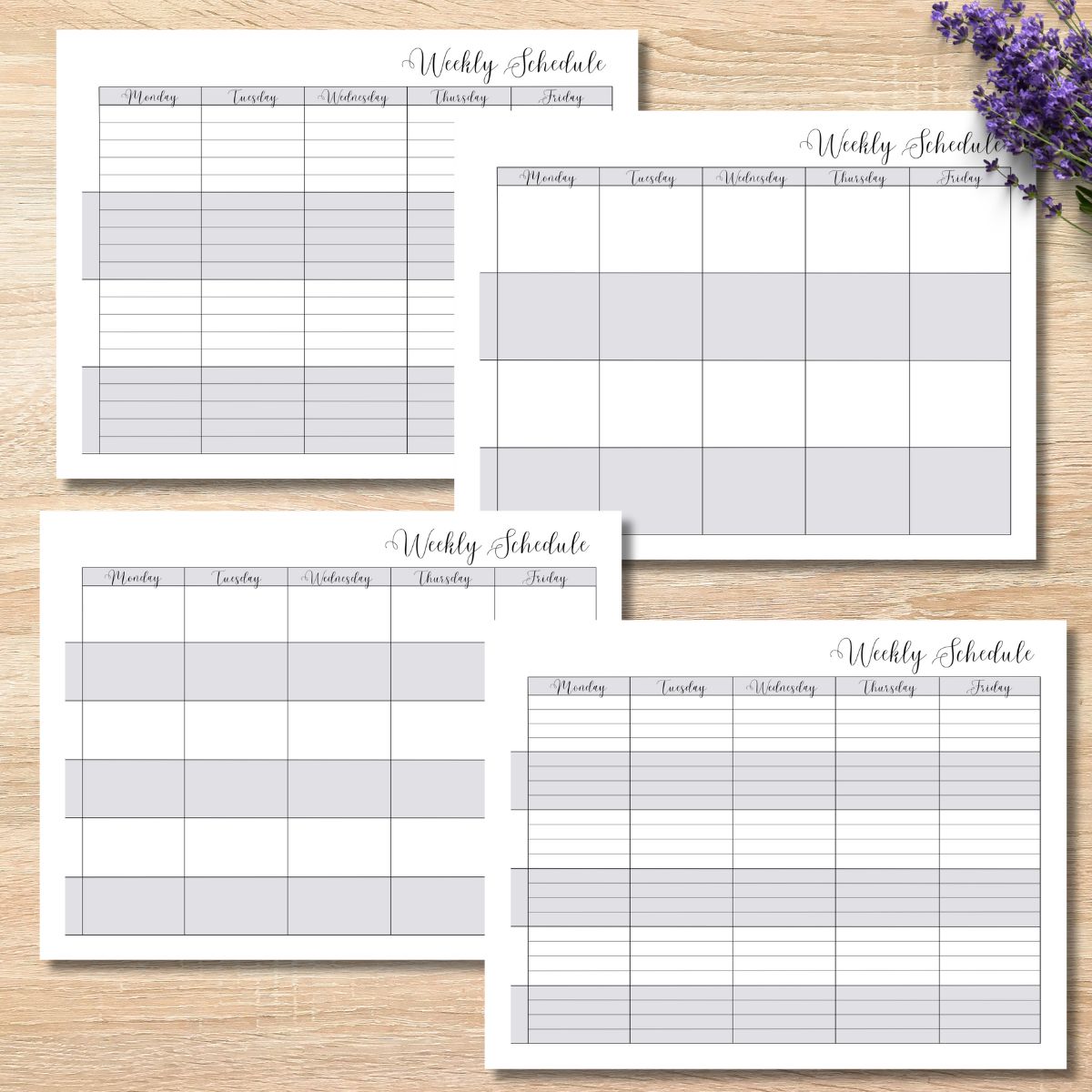 Free Printable Weekly Schedule for All Your Planning Needs!