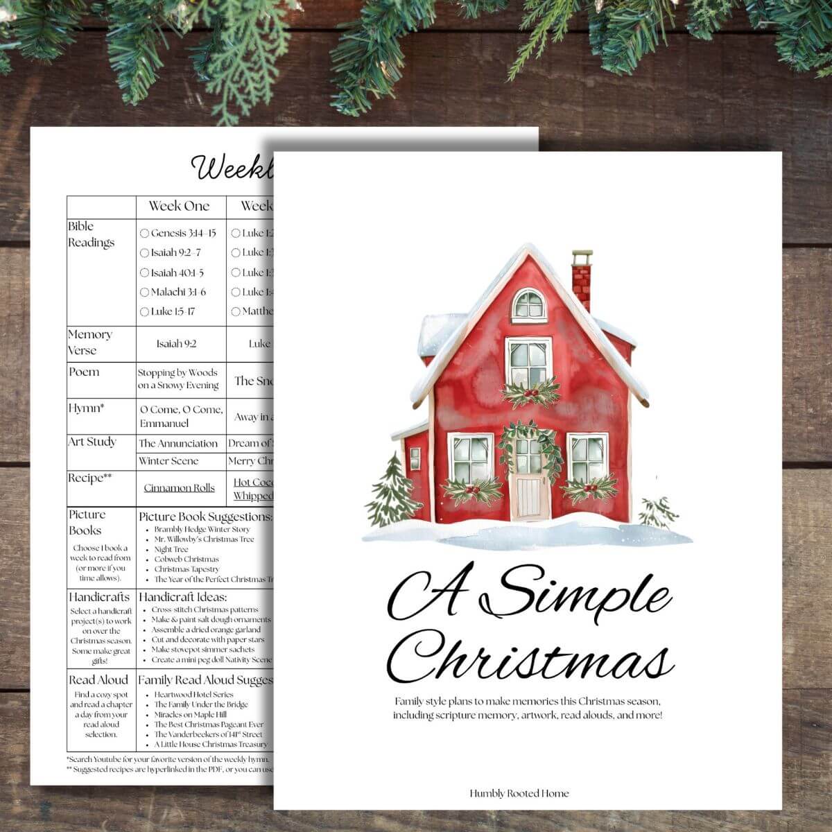 Free Christmas Morning Time Plans for Your Homeschool