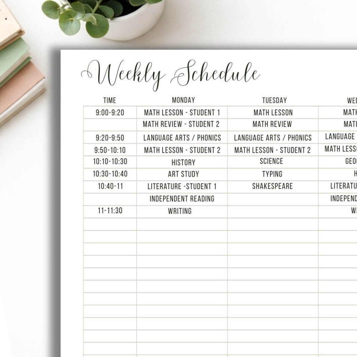 Create a Homeschool Schedule that Actually Works for You