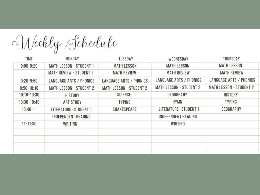 Create a Homeschool Schedule that Actually Works for You